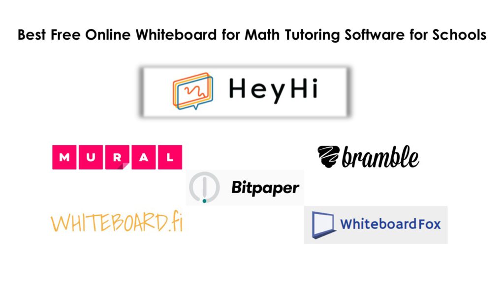 Best Free Online Whiteboard for Math Tutoring Software for Schools