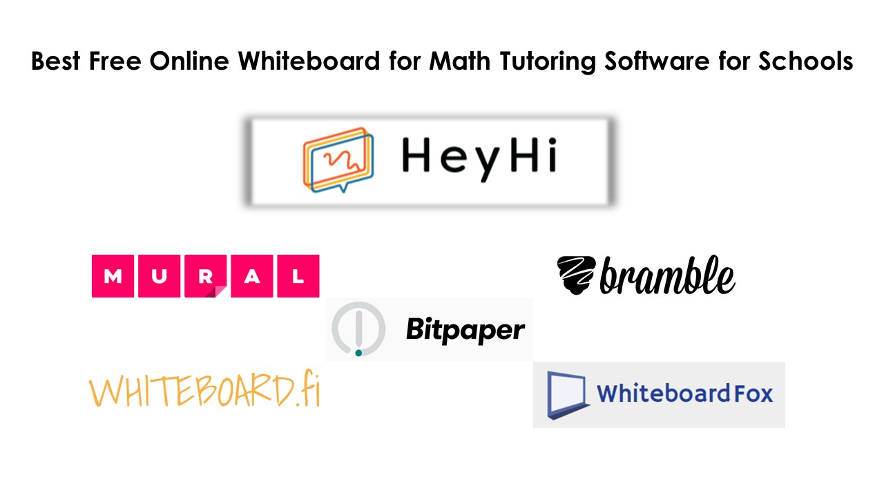 Best Free Online Whiteboard for Math Tutoring Software for Schools HeyHi