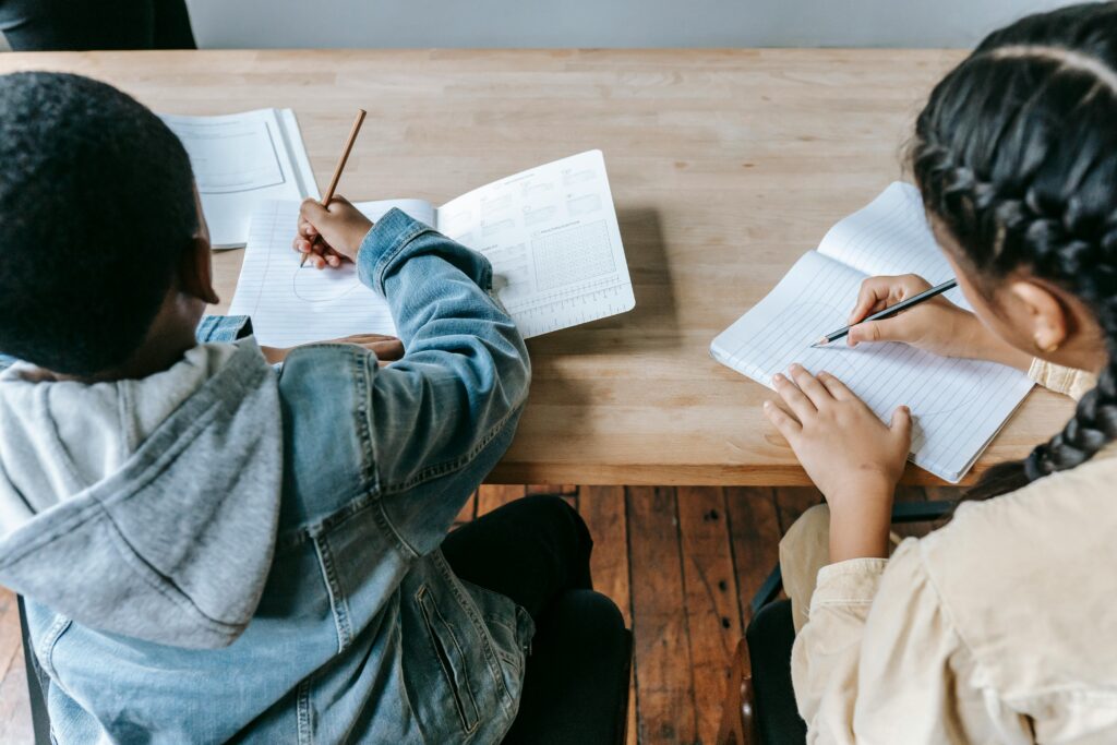 student studying and learning